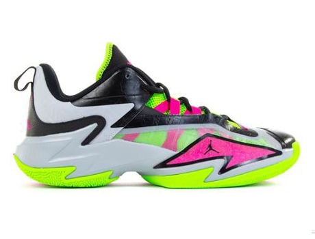 Zapatillas Deportivas NIKE Jordan Westbrook One Take 3 (Verde Claro, Rosa, Negro - Material Sintético, Tejido- 43)