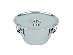 Flanero inoxidable con tapa 16 cm 3320