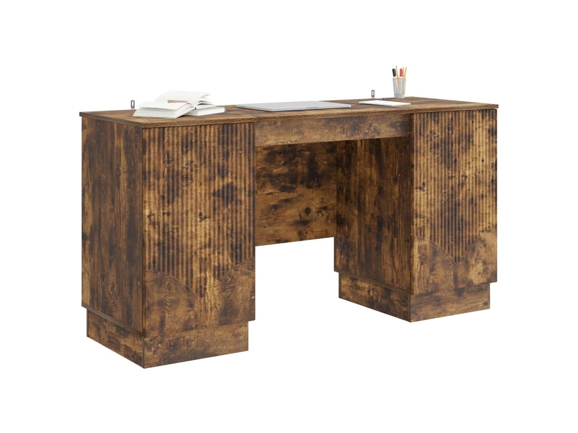 Maison Exclusive - Mesa de roble ahumado 142,5 x 50 x 75 cm Derivados de madera