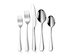 Juego de Cubiertos de Acero Inoxidable - 5 Piezas para Hogar y Restaurante JEIIBRZUI