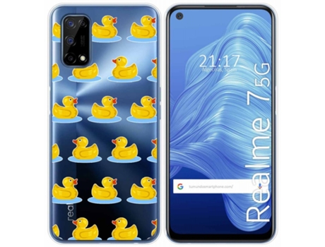Carcasa Realme 7 5G TUMUNDOSMARTPHONE Dibujos Transparente Multicolor