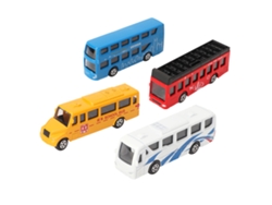 Juego De 4 Coches En Miniatura A Escala 1/87 En Metal Y Plástico, Regalo De Juguete Para Niños.