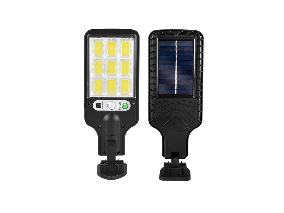 Farola Solar Led Automática Con Sensor De Movimiento Pir, Ángulo De 120°, 3 Modos Ajustables, Control Remoto, Resistente Al Agua, Para Caminos De Jardín.