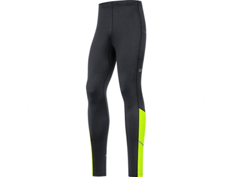 Leggins GORE R3 Thermo (Negro y Amarillo - M)