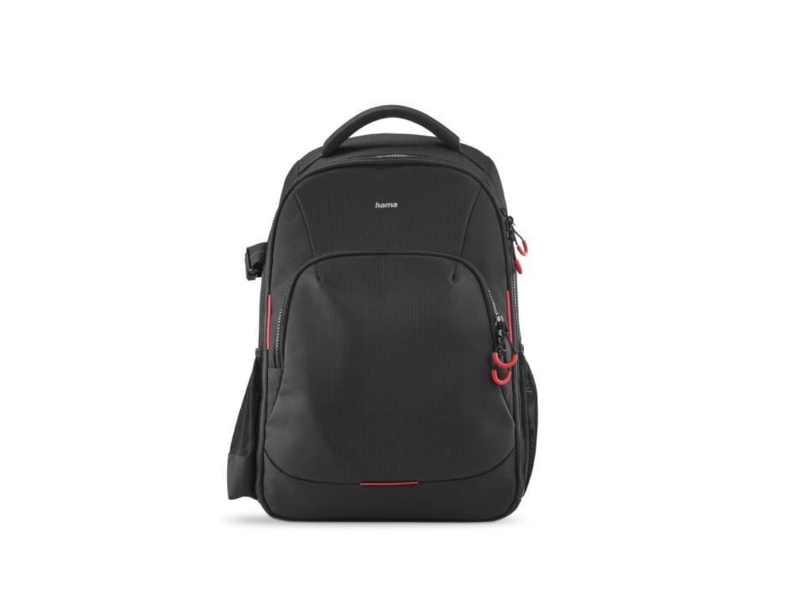 Mochila Para Cámara Hama Ohio Negro Rojo Compartimento Acolchado 8 Divisores Removibles