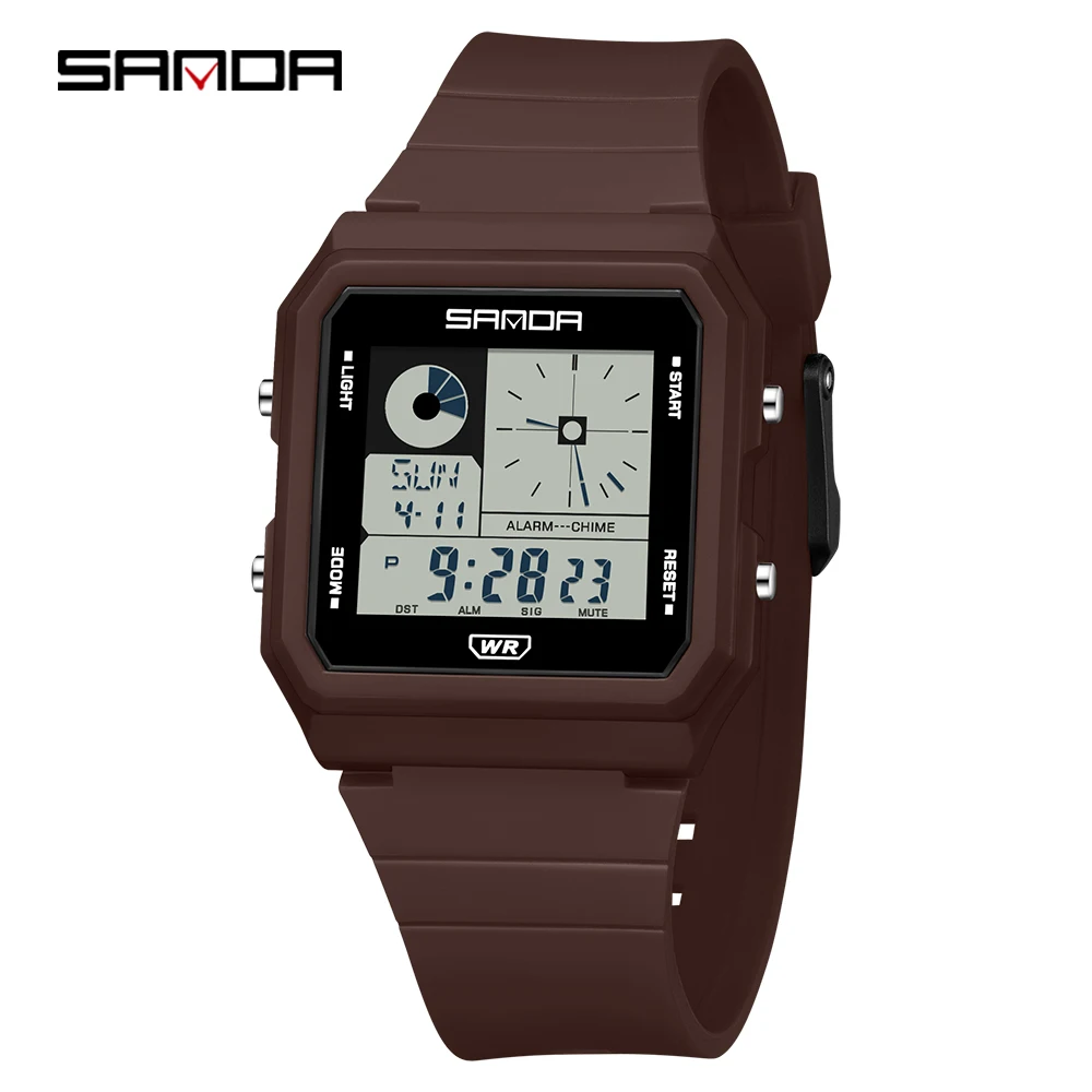 Reloj Despertador,calendario Luminoso, Resistente Al Agua, Reloj Digital Deportivo Informal Para Estudiantes, Reloj Electrónico, Multifuncional