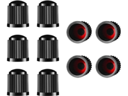 Paquete De 10 Tapones Para Válvulas De Coche/bicicleta (negros)