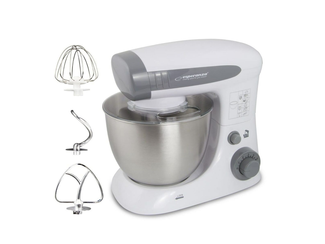 Robot de Cocina ESPERANZA EKM024 Blanco Gris 800 W 4 L