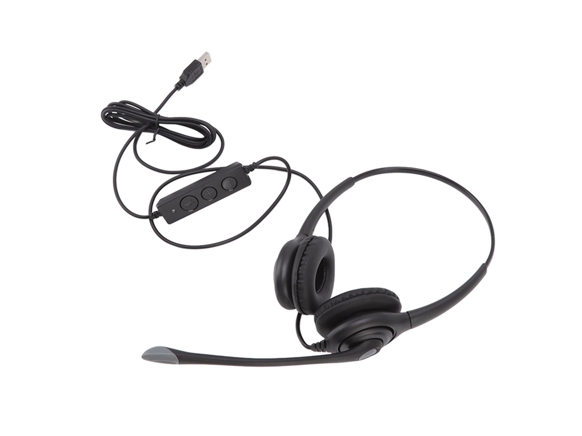 Auriculares Usb Con Micrófono Para Atención Al Cliente, Reducción De Ruido, Control De Volumen, Pc
