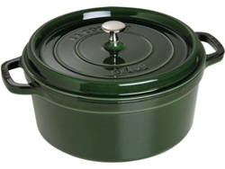Cacerola STAUB (Verde - Hierro Fundido - 28 cm)