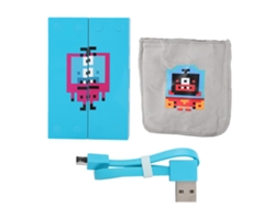 Power Bank (carga Rápida Portátil Mini) Mini Pixel 3500mah (tv Man Azul)