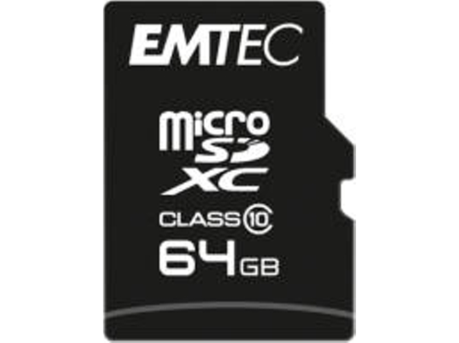 Tarjeta de Memoria EMTEC MicroSDHC ECMSDM64GXC10CG