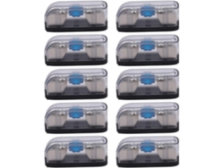 10 Portafusibles Para Estéreo De Automóvil, Caja De Fusibles De Audio, Distribución De Energía, Calibre 4