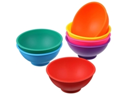 2026-7 Mini vasos de silicona multicolor reutilizables para condimentos, aperitivos y más.