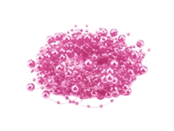 Hilo De Pescar De 10 M Con Perlas Artificiales Para Decoración De Bodas Y Fiestas (rojo-rosa)