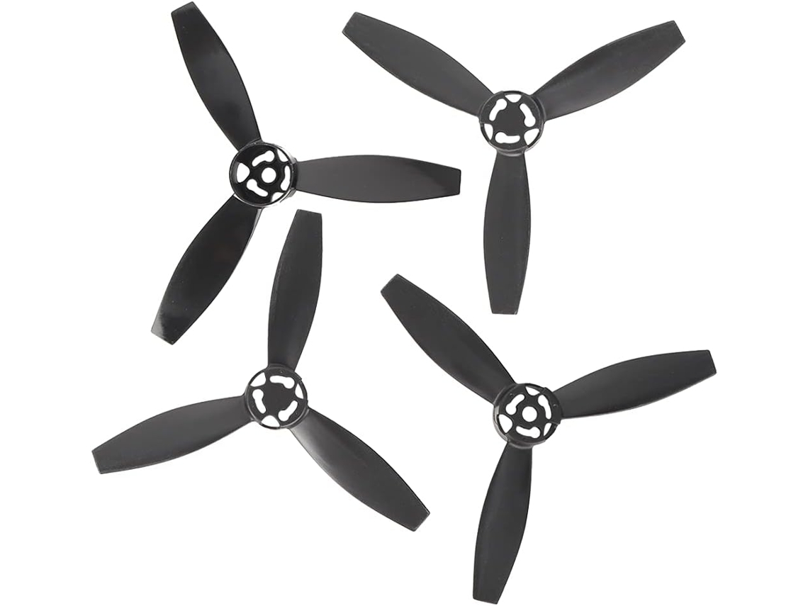 Juego De 4 Hélices Para Avión Rc, Accesorios De Repuesto Modificados, Aptos Para El Dron Bebop 2 (negro).