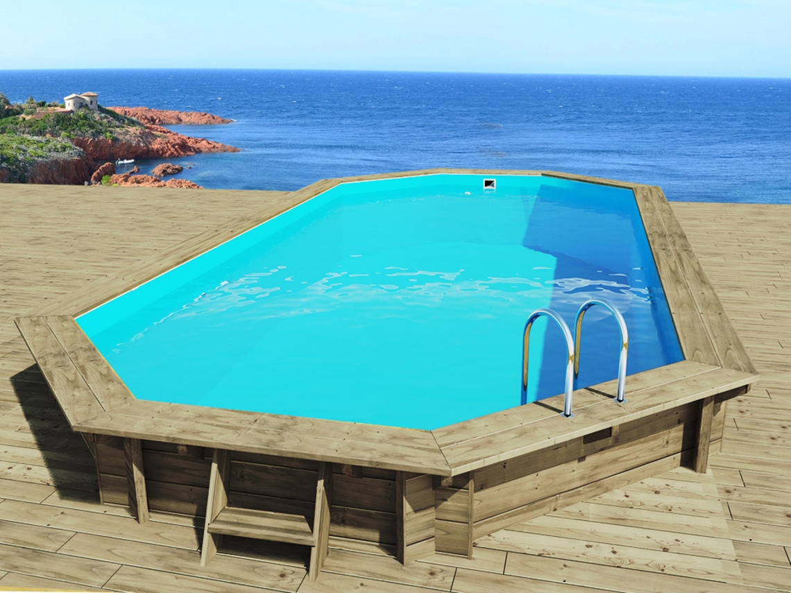 Piscina de madera "Sevilla"  - 8.57 x 4.57 x 1.45 m HABITAT ET JARDIN