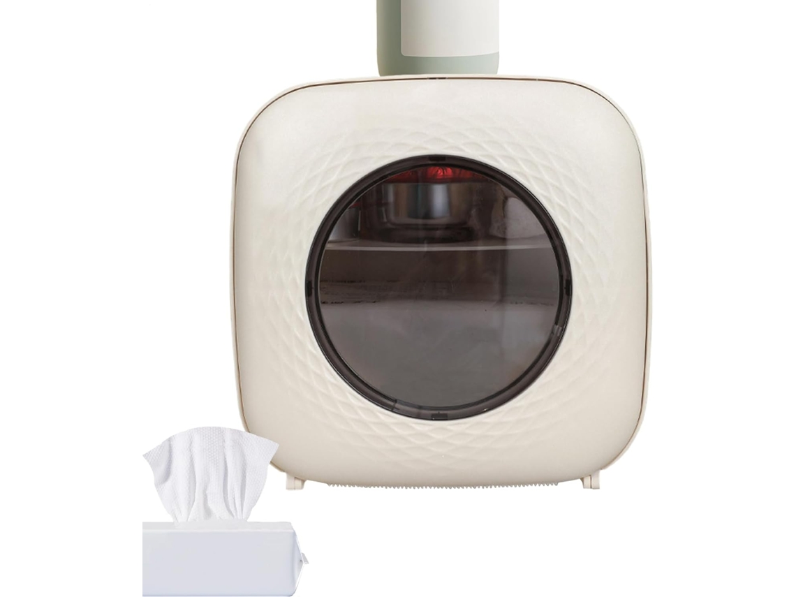 Soporte Para Papel Higiénico Con Estante, Dispensador De Toallitas Faciales, Organizador De Estantes Sin Talad