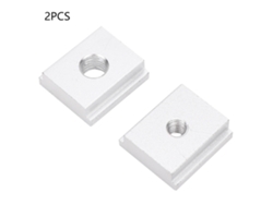 2 Piezas Bloque Deslizante De Aleación De Aluminio 25*23*8mm T-slider M6/m8 Para Ranura Deslizante 30/45