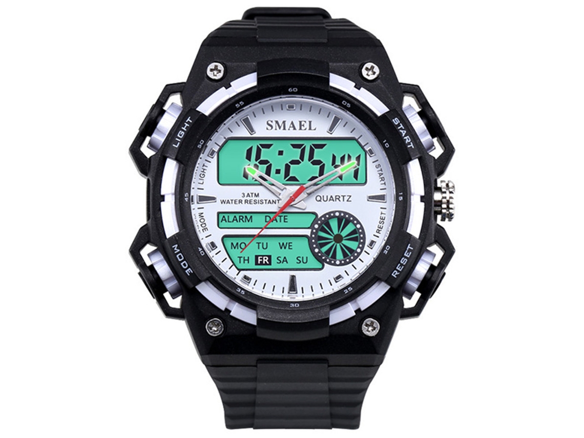 Reloj Deportivo Impermeable Outdoor Led Cuarzo Pulsera Moda Regalo Blanco