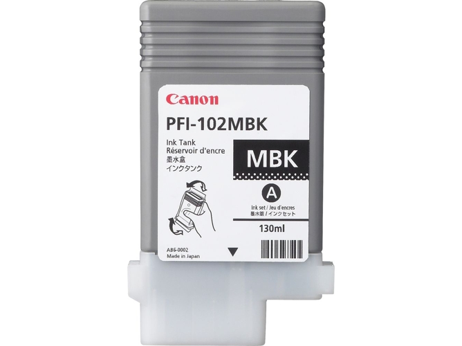 Cartucho de tinta Original CANON PFI-102MBK Negro Mate