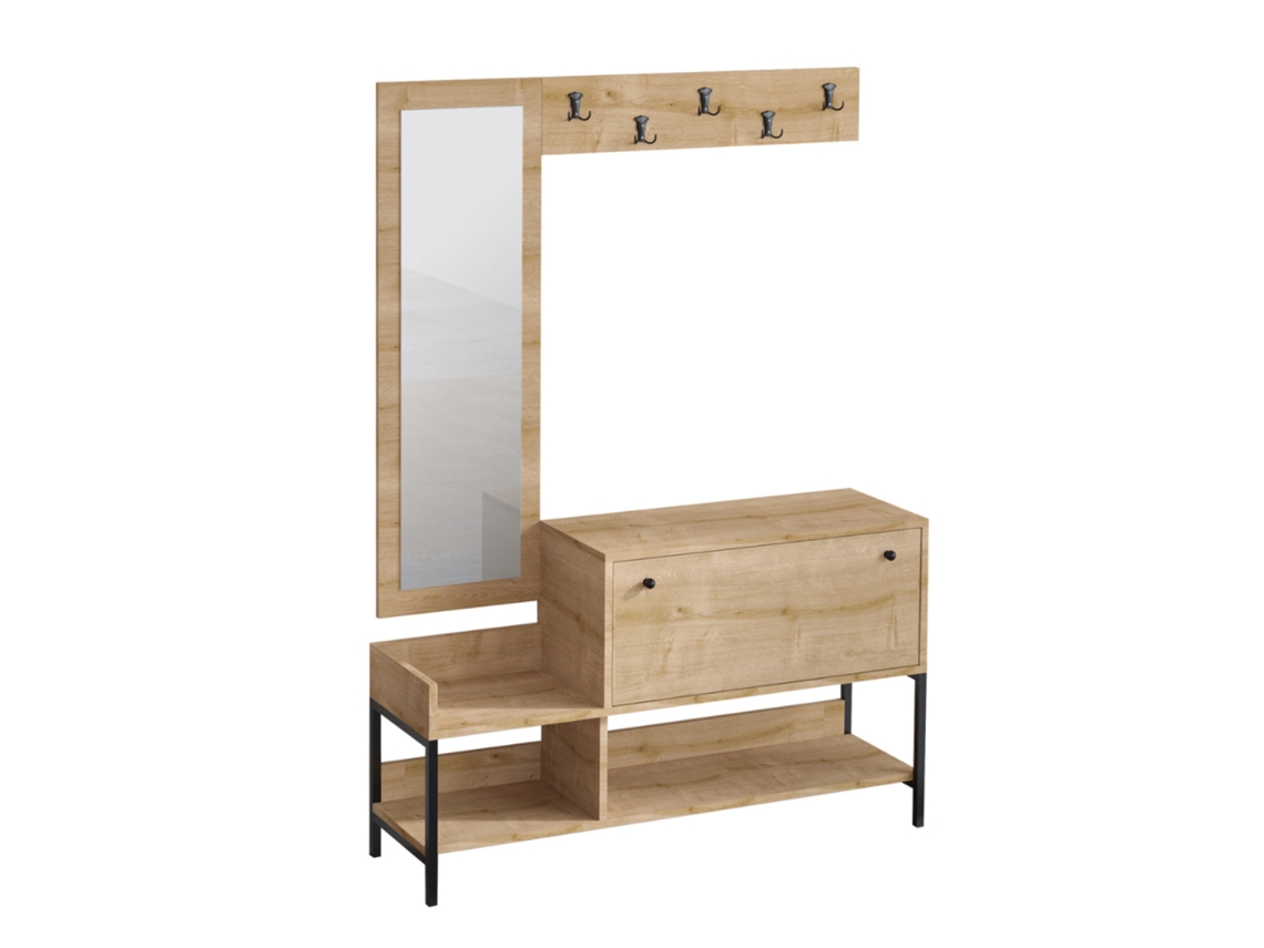 Mueble de entrada con perchero y zapatero DRAGOR CONCEPT U
