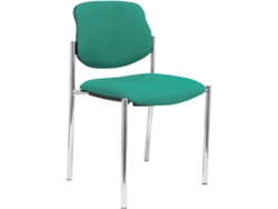Silla de Confidente PIQUERAS Y CRESPO Villalgordo Verde y Chasis Cromo