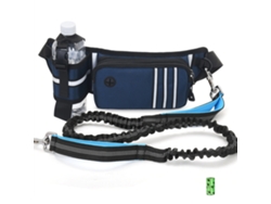 Collar Manos Libres Para Perros Con Bolsillo Con Cremallera Y Portabotellas Reflectante Para Correr, Caminar Y Realizar Actividades Al Aire Libre.