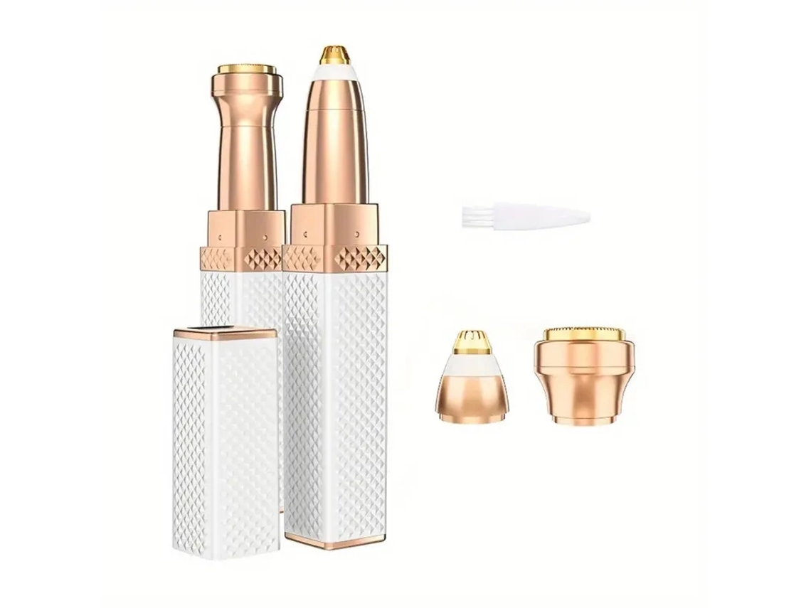 (rosa) Afeitadora De Labios Multifuncional 2 En 1 Con Luz Led, Dispositivo De Depilación Para Mujeres