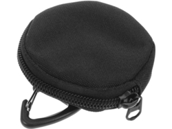 Estuche redondo con cremallera para auriculares y llaves, pequeño y portátil, de nailon Oxford, almacenamiento seguro para Gokoco.