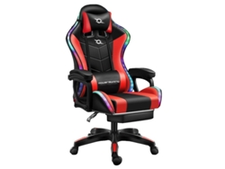 Gaming Powergaming LED RGB Red / Black con soporte de pie