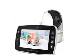 Sm43 Vigilabebés Cámara Ajustable De 4,3 Pulgadas Con Visión Nocturna E Intercomunicador De Voz De Dos Vías Szsmart