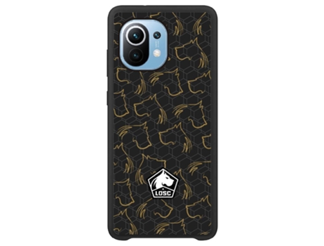 Funda Móvil Global Oficial Lille Fc para Xiaomi Mi 11 Global PHONECASES3D Piel Sintética Negro