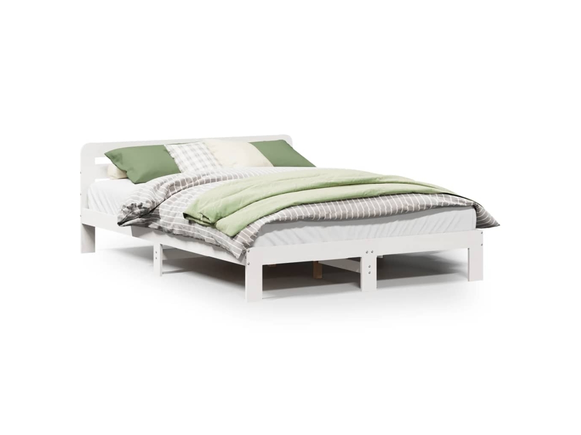 Maison Exclusive - Estructura De Cama Sin Colchón Madera Maciza De Pino 160x200 Cm
