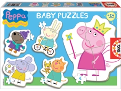 Puzzle EDUCA 5 Baby Puzzles Peppa (Edad Mínima: 2 Años - 3-5 Piezas)