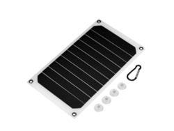 Cargador Solar Portátil De 10 W Con Clasificación De Impermeabilidad Ip64 Y Salida Usb De 5 V Para Dispositivos Móviles.