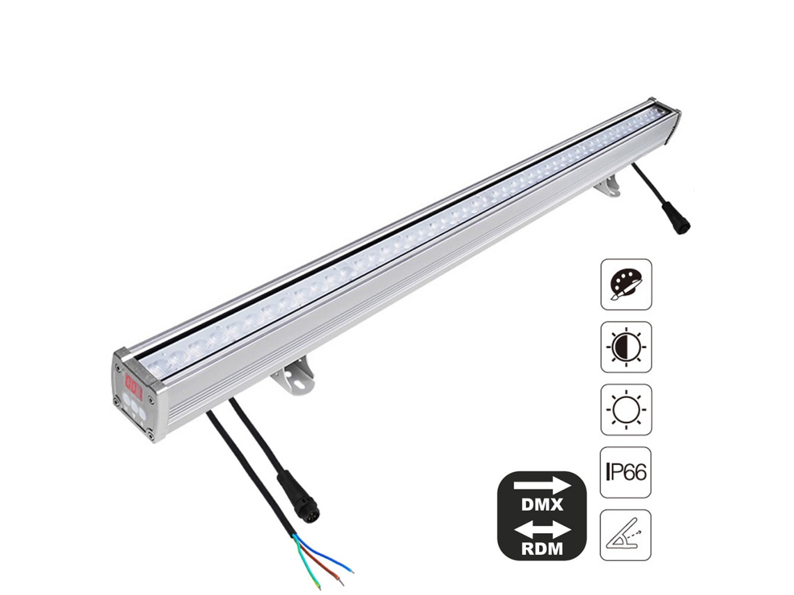 Proyector Led Lineal 72W Rgbw 220V Dmx512 Rdm 1M Rgb + Cálido Regulable LEDBOX