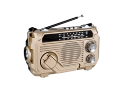 Radio portátil para exteriores recargable con energía solar Viewleaf, receptor AM/FM/SW, radio digital multibanda inalámbrica con linterna