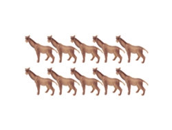 Ats-10 Piezas Mini Animales Prehistóricos Modelo De Rinoceronte Gigante Estático Seguro Estable Para Niños Mayores De 3 Años