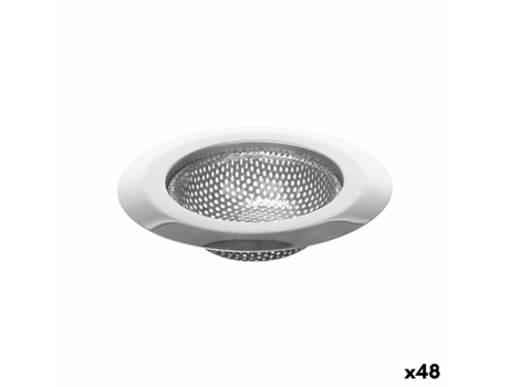 Filtro Fregadero Ø 11,5 cm Plateado Acero Inoxidable (48 Unidades)