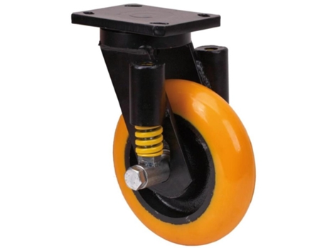 Rueda giratora placa 10hlse200-huab suspension poliur.naranja bolas balona ALEX