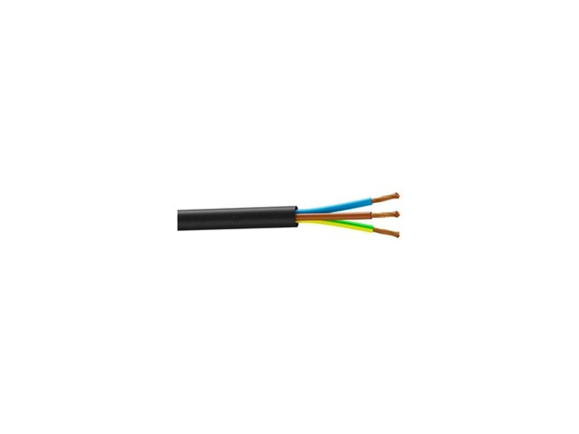 Cable FVV 2 x 1,5 + T Negro - Flexible