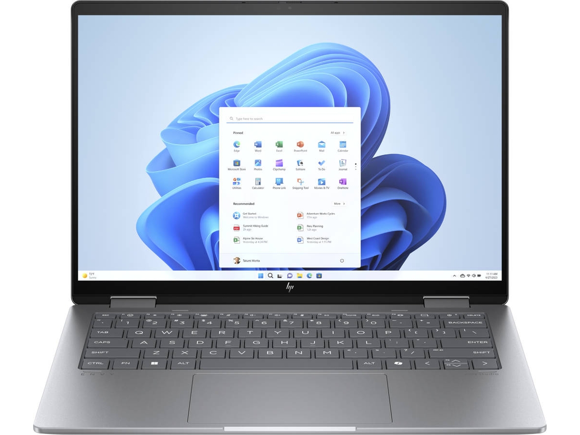 Portátil HP Envy 14 x360 (14'' - AMD Ryzen R5-8640HS - 16 GB - 512GB PCIe  - AMD Radeon Integrated Graphics )