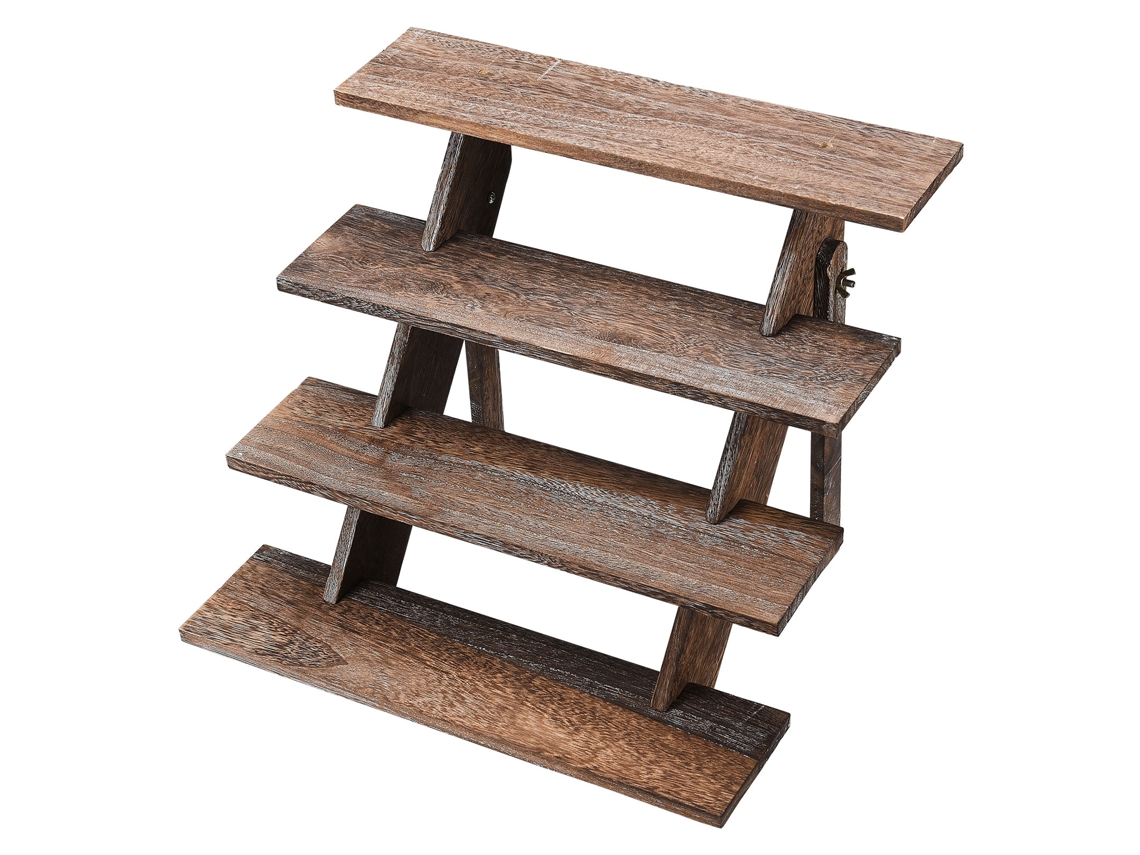 Suporte De Cupcake De Madeira Rustic Torre Multifuncional Para Festas E Decoração