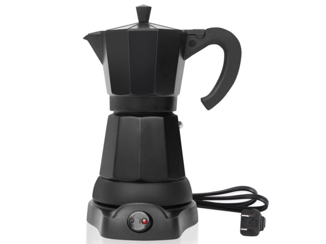 Cafetera Moka Eléctrica De Aluminio Espresso, Rápida Y Práctica Para Casa (norma Europea)