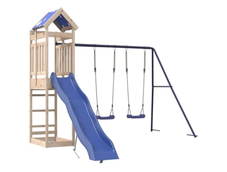 Parque infantil de exterior de VIDAXL madera maciza de pino