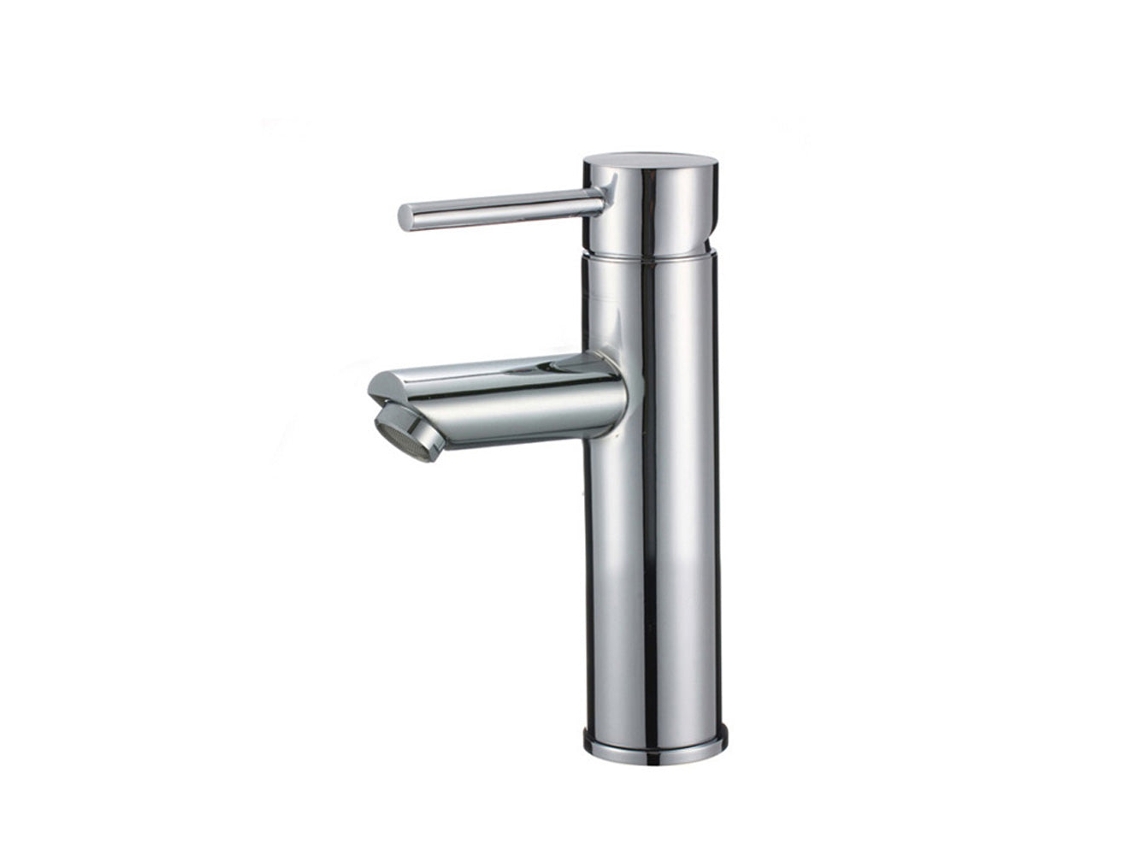 Grifo De Lavabo Con Repisa 002 En Latón Cromado Colección Erymanthe