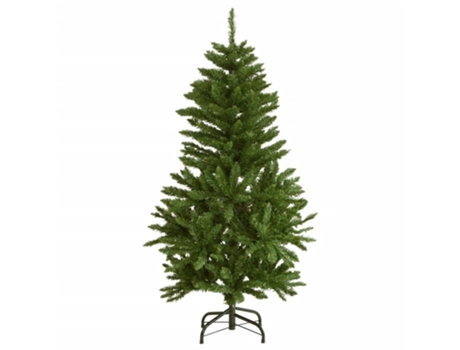 VIDAXL Árbol de Navidad artificial con bisagras y soporte verde 120 cm