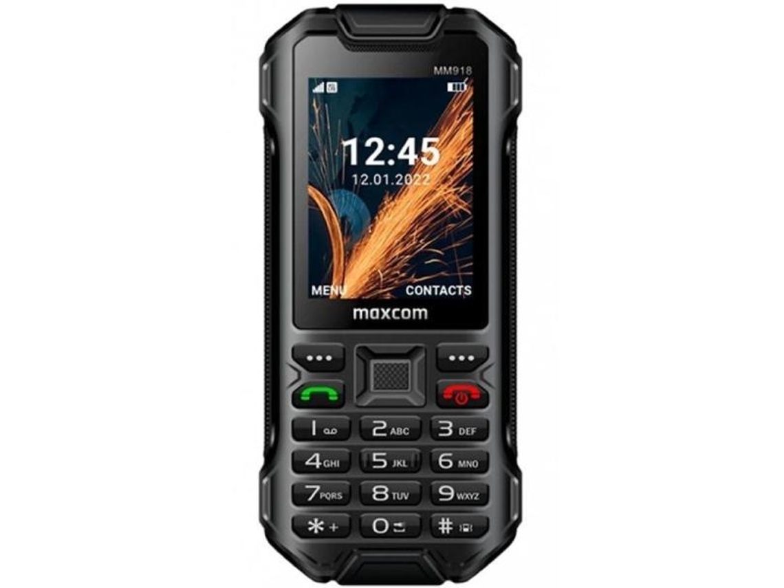 Teléfono móvil reforzado Maxcom Trong MM918 4G Volte Negro