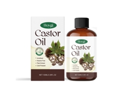 Aceite de ricino orgánico para el cuidado de la piel y el cabello.